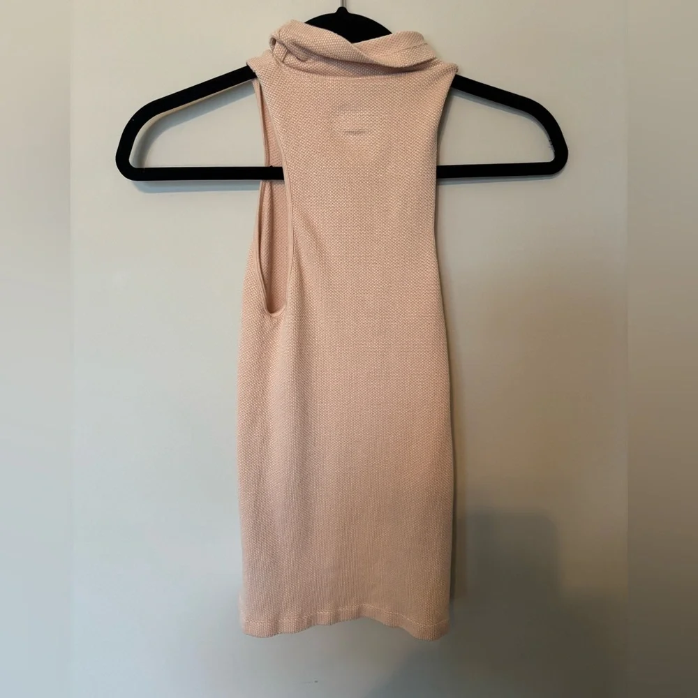 NWOT! FREE PEOPLE Always Ready Seamless Turtleneck Tank - Picture 4 of 6